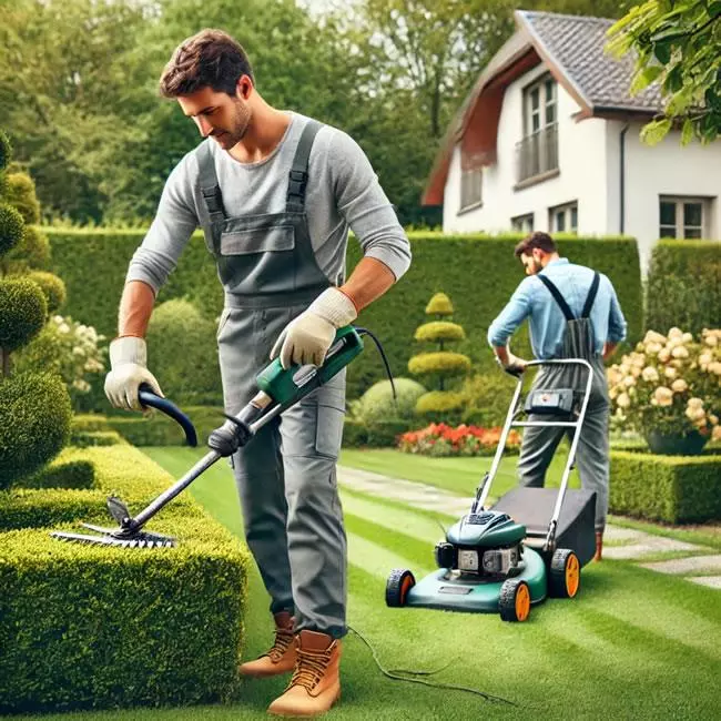 Mitarbeiter Gartenpflege