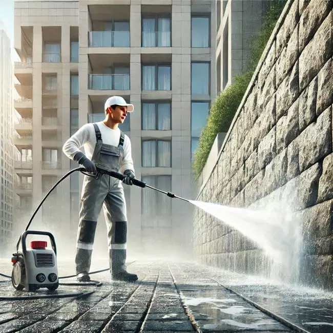 Mitarbeiter Hochdruckreinigung